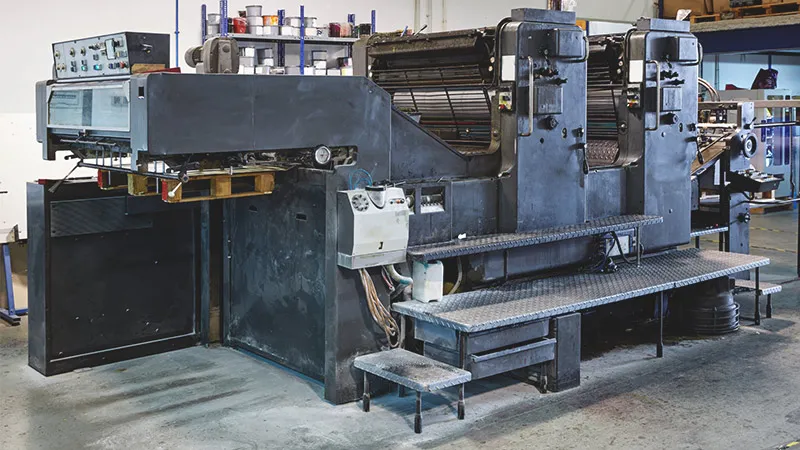 دستگاه چاپ قدیمی