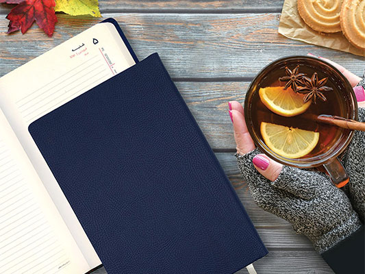 سررسید چرم سرمه ای سررسید چرم سرمه ای