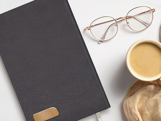 سررسید چرم طوسی سررسید چرم طوسی