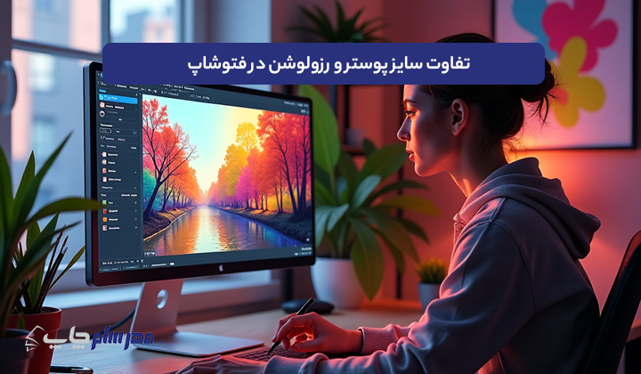 تفاوت سایز پوستر و رزولوشن در فتوشاپ
